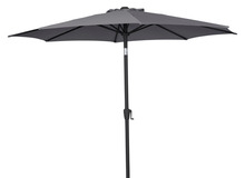 Parasol m/krank og tilt grå Ø300 x H247 cm - Sunlife